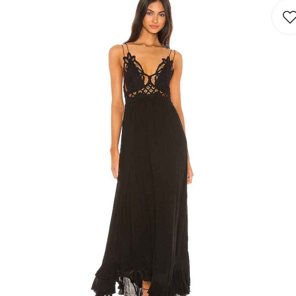 long black dress free people xs